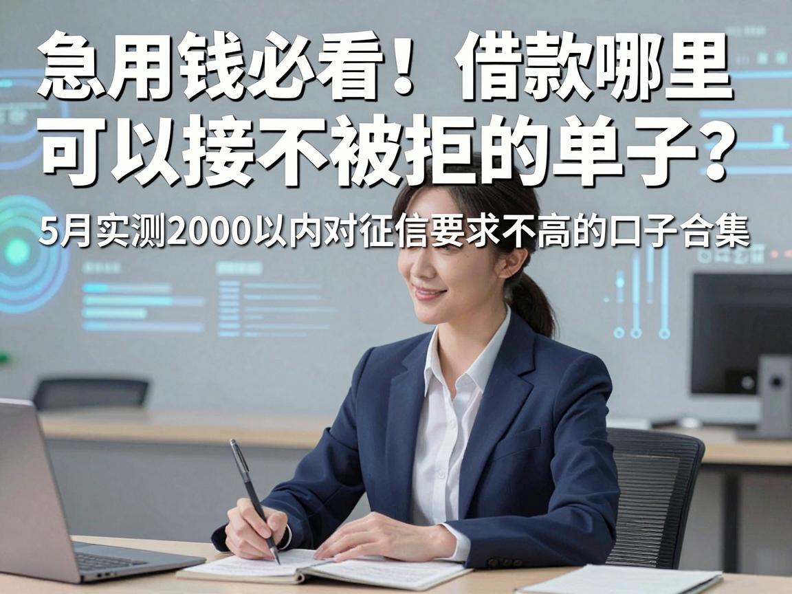 急用钱必看！借款哪里可以接不被拒的单子？5月实测2000以内对征信要求不高的口子合集