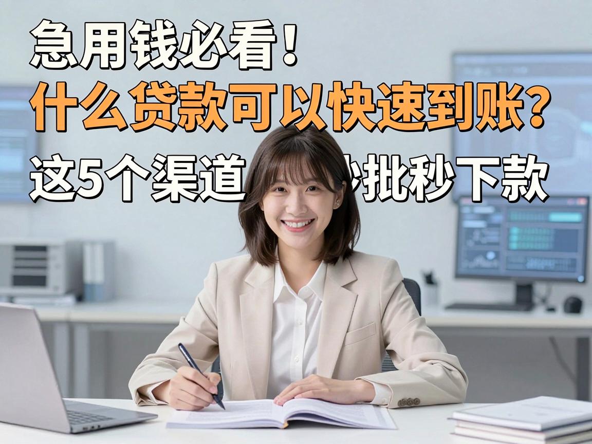 急用钱必看！什么贷款可以快速到账？这5个渠道秒批秒下款
