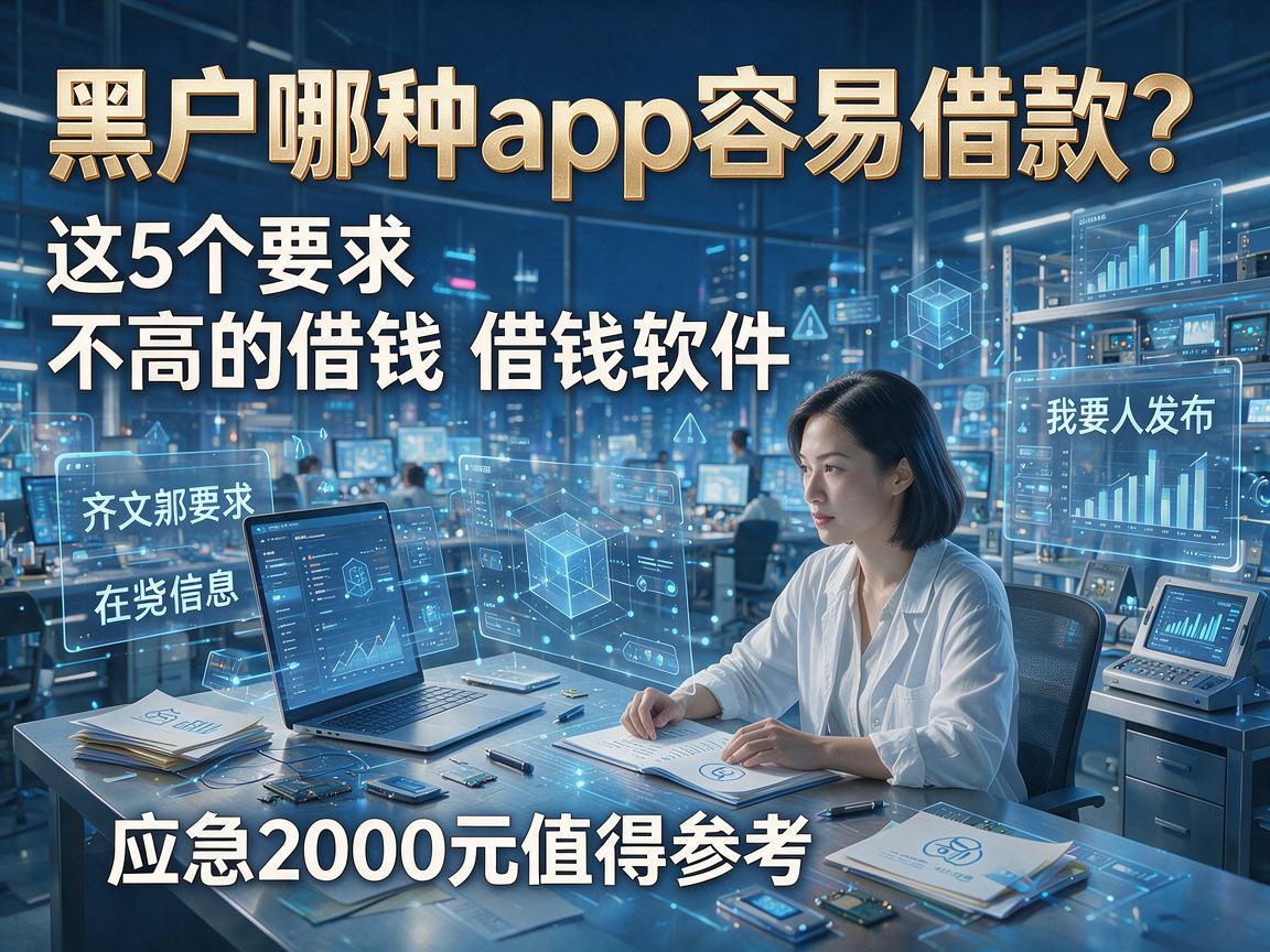 黑户哪种app容易借款？这5个要求不高的借钱软件，应急2000元值得参考