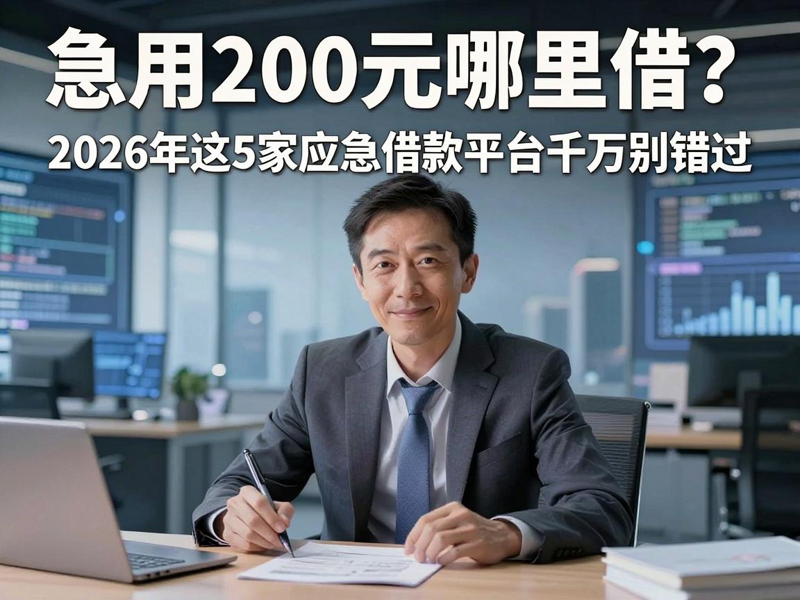 急用200元哪里借？2026年这5家应急借款平台千万别错过