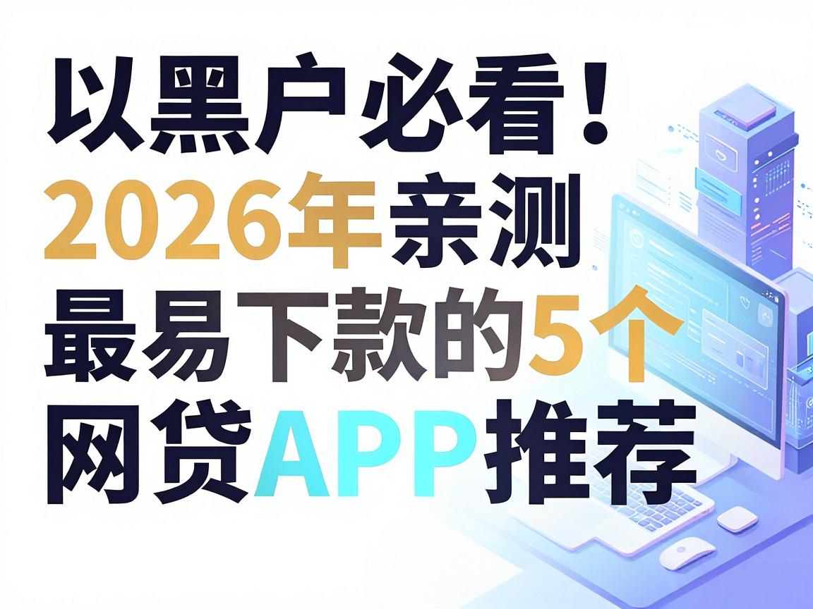 黑户必看！2026年亲测最易下款的5个网贷APP推荐