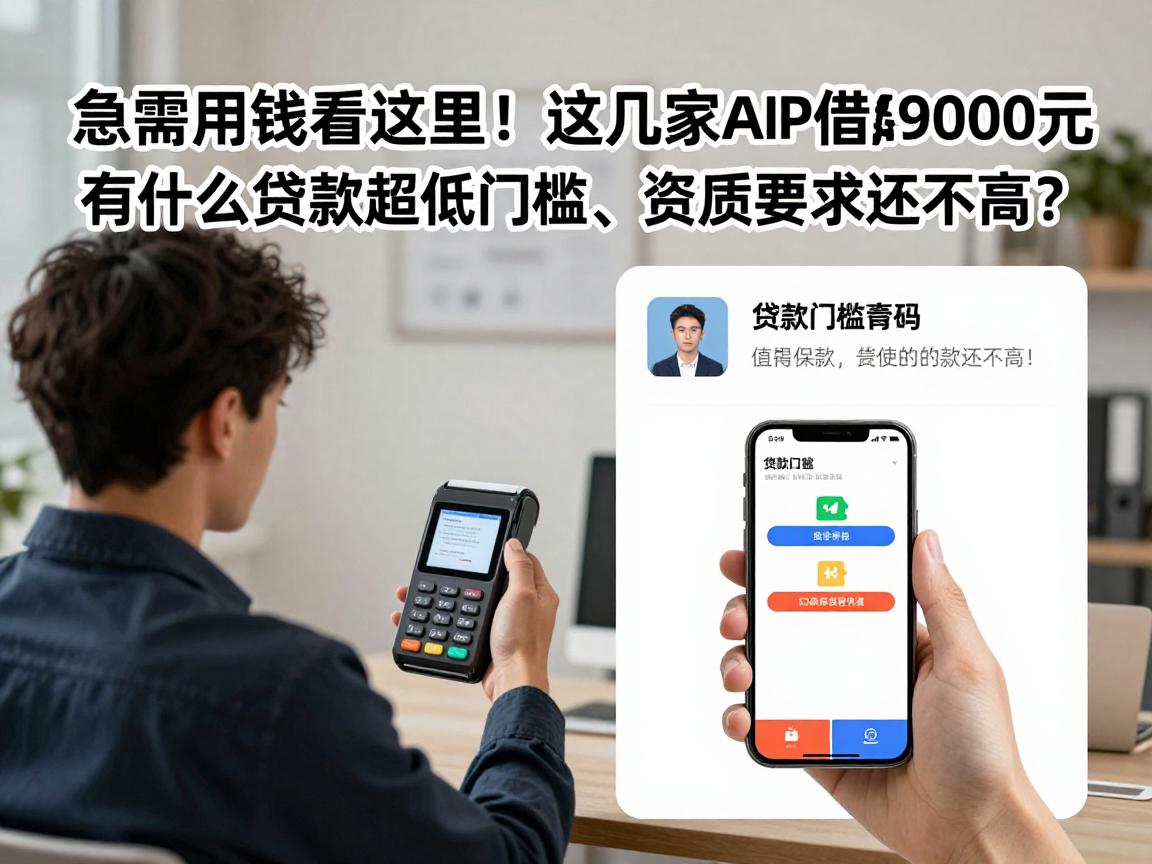 急需用钱看这里！这几家APP借款9000元，有什么贷款超低门槛、资质要求还不高？