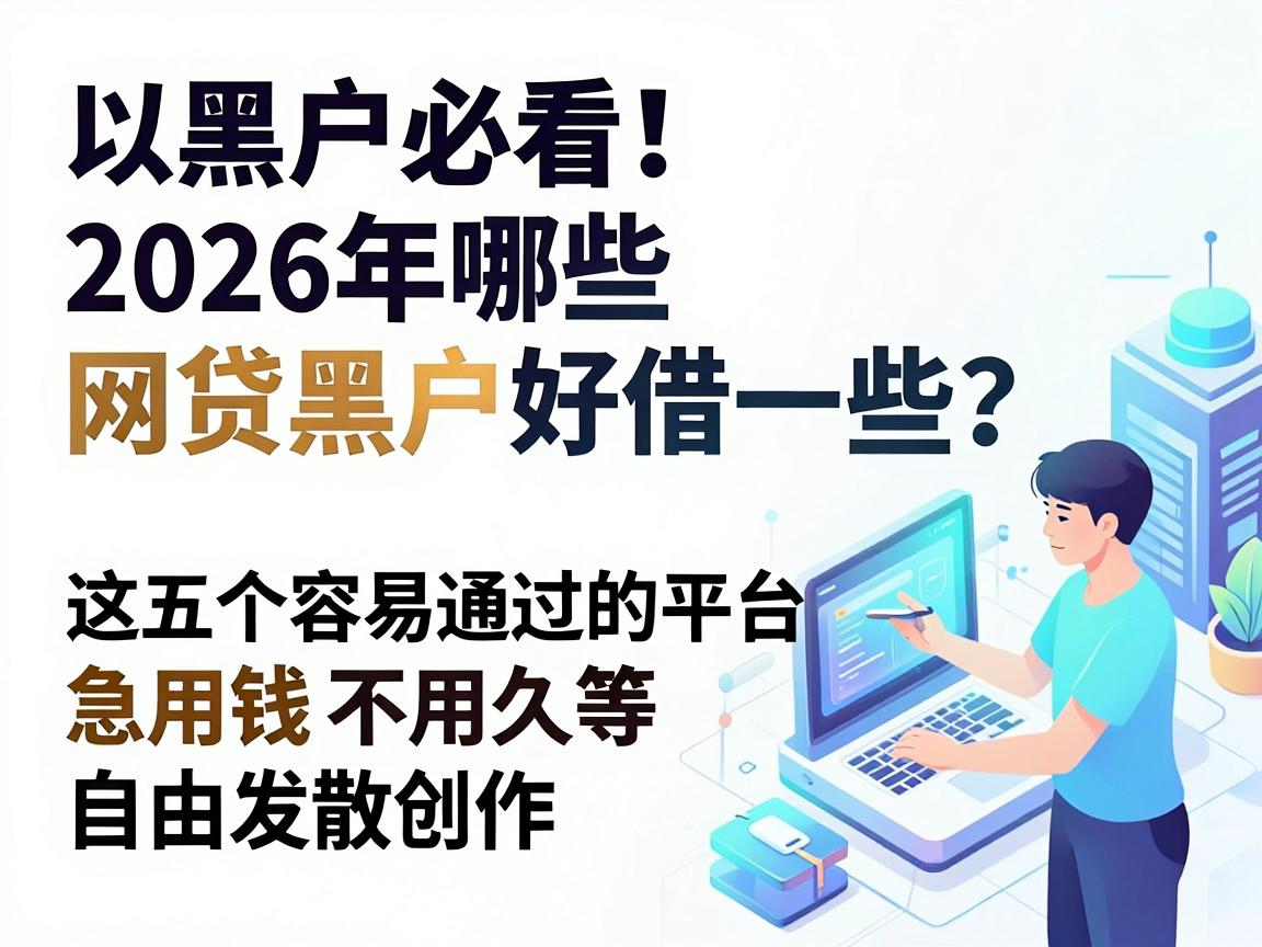 黑户必看！2026年哪些网贷黑户好借一些？这五个容易通过的平台急用钱不用久等