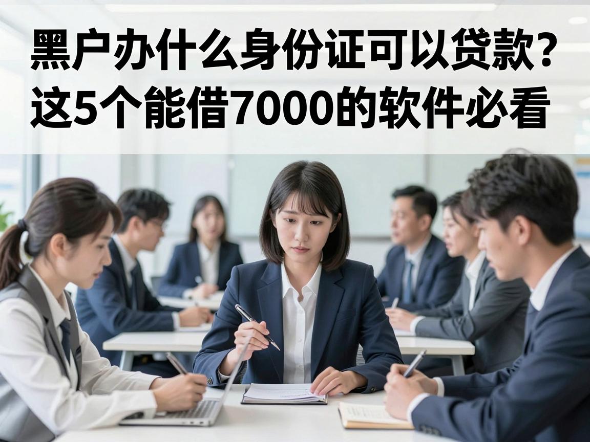 黑户办什么身份证可以贷款？这5个能借7000的软件必看