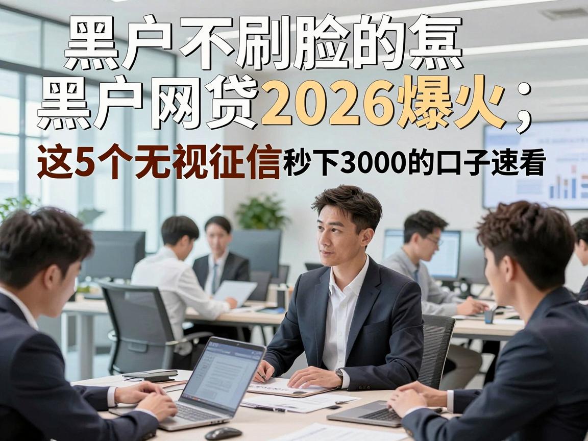 黑户不刷脸的黑户网贷2026爆火，这5个无视征信秒下3000的口子速看