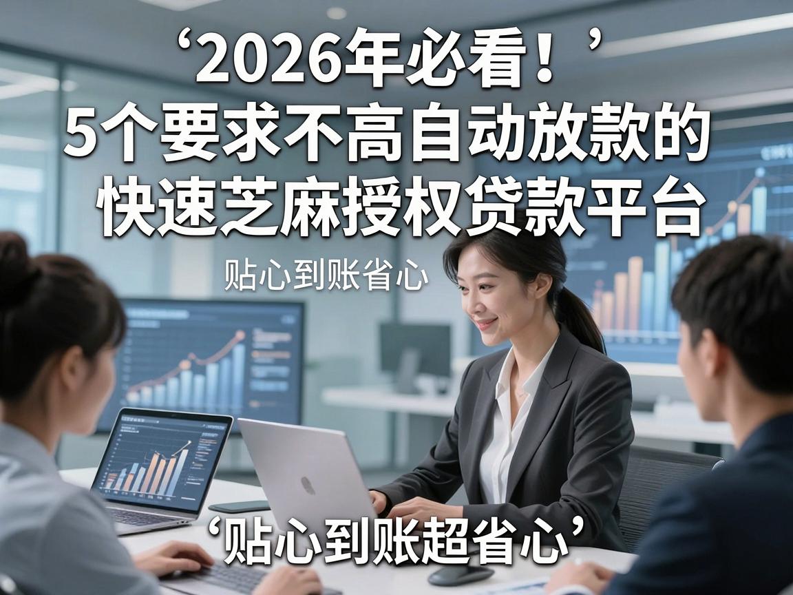 2026年必看！5个要求不高自动放款的快速芝麻授权贷款平台，贴心到账超省心