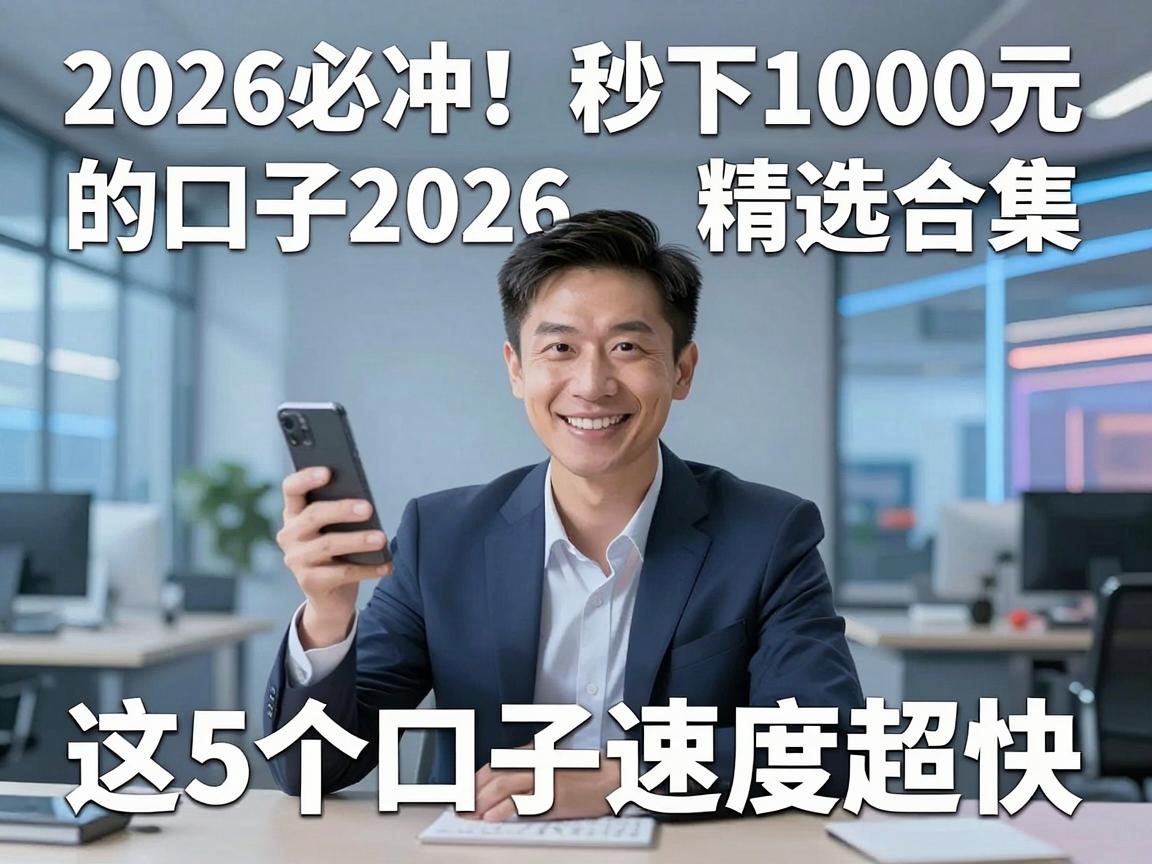 2026必冲！秒下1000元的口子2026精选合集，这5个口子速度超快！