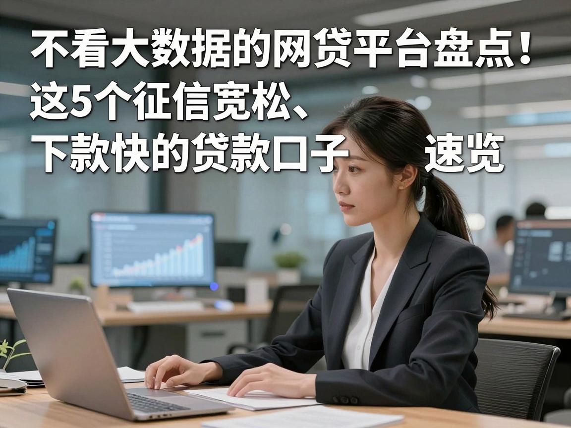 不看大数据的网贷平台盘点！这5个征信宽松、下款快的贷款口子速览