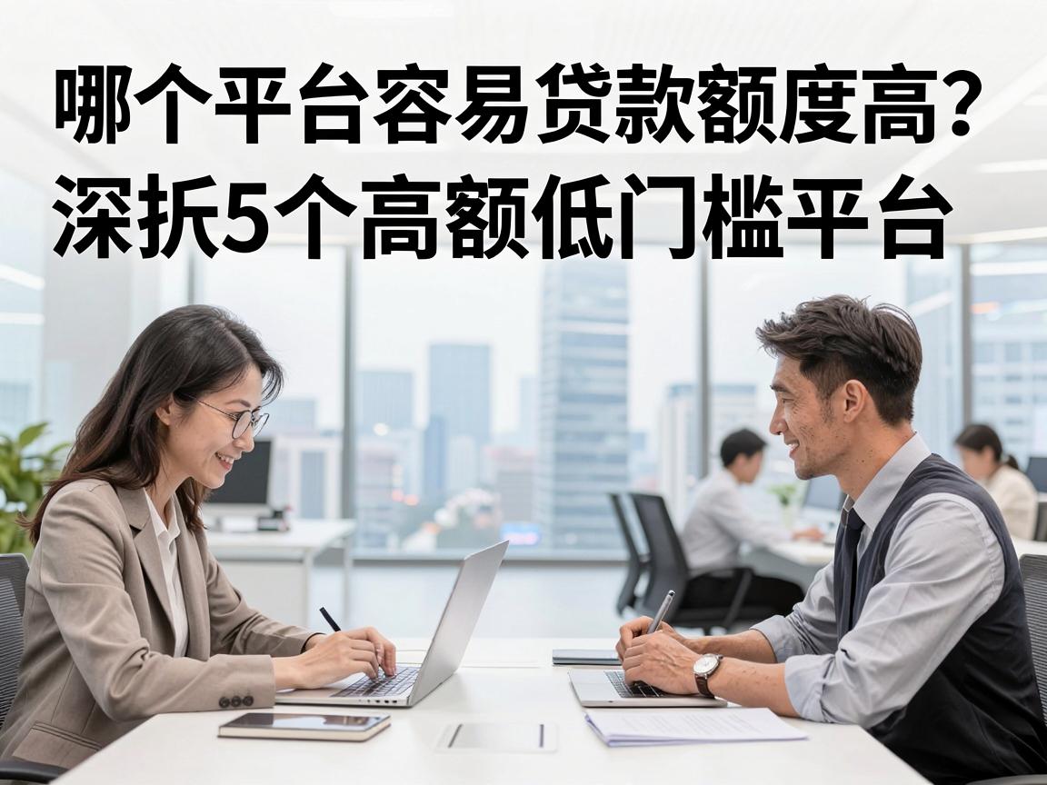 哪个平台容易贷款额度高？深扒5个高额低门槛平台，速看！