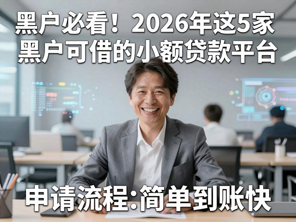 黑户必看！2026年这5家黑户可借的小额贷款平台，申请流程简单到账快