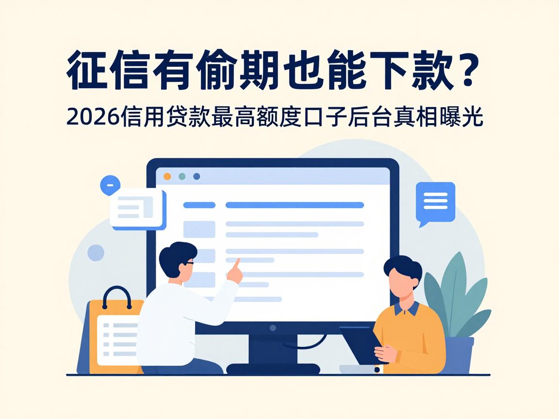 征信有逾期也能下款？2026信用贷款最高额度口子后台真相曝光！芝麻分502必看这5个借款渠道