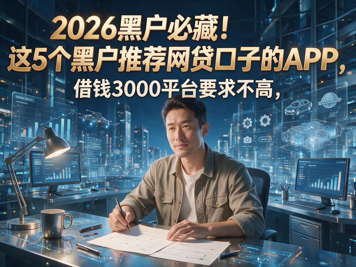 2026黑户必藏！这5个黑户推荐网贷口子的APP，借钱3000平台要求不高