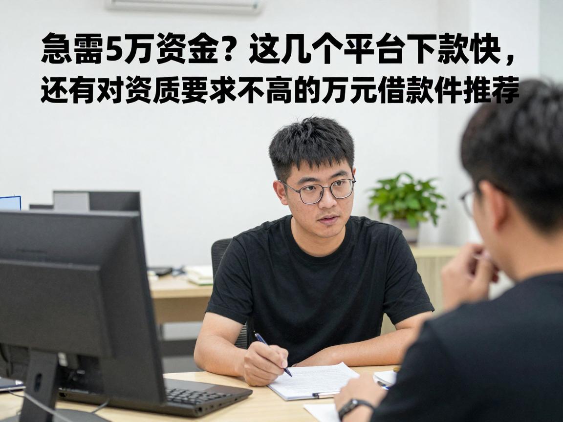 急需5万资金？这几个平台下款快，还有对资质要求不高的万元借款软件推荐