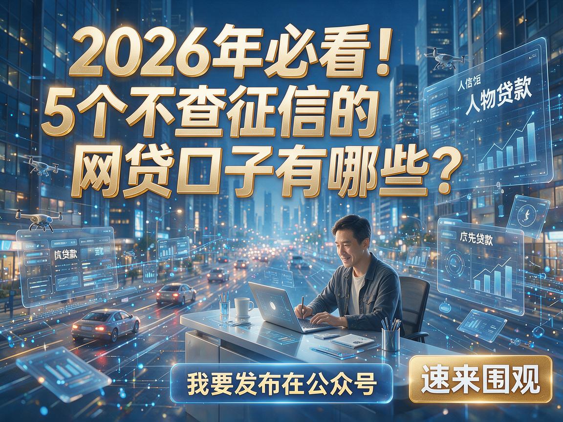 2026年必看！5个不查征信的网贷口子有哪些？速来围观！