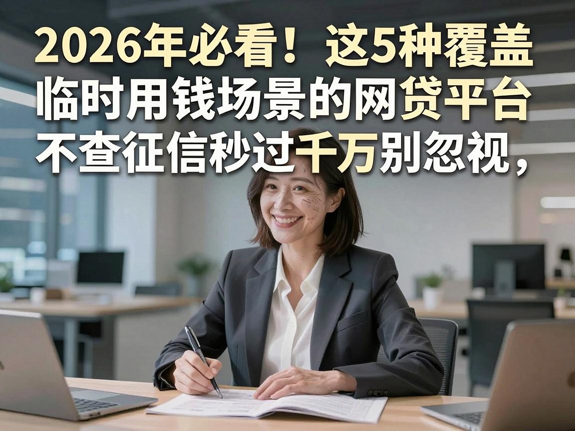 2026年必看！这5种覆盖临时用钱场景的网贷平台，不查征信秒过千万别忽视