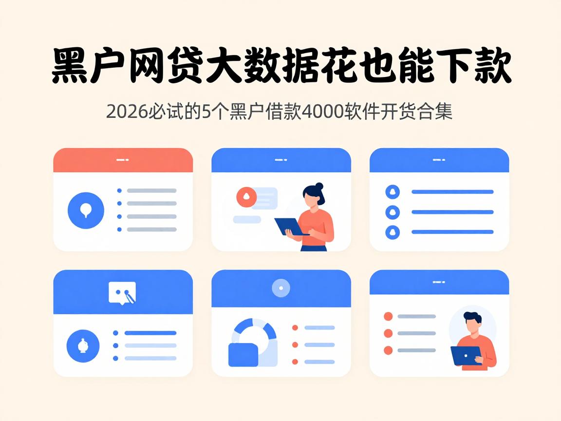 黑户网贷大数据花也能下款！2026必试的5个黑户借款4000软件干货合集