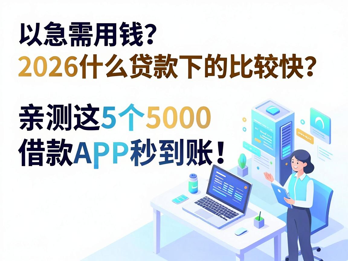 急需用钱？2026什么贷款下的比较快？亲测这5个5000借款APP秒到账！