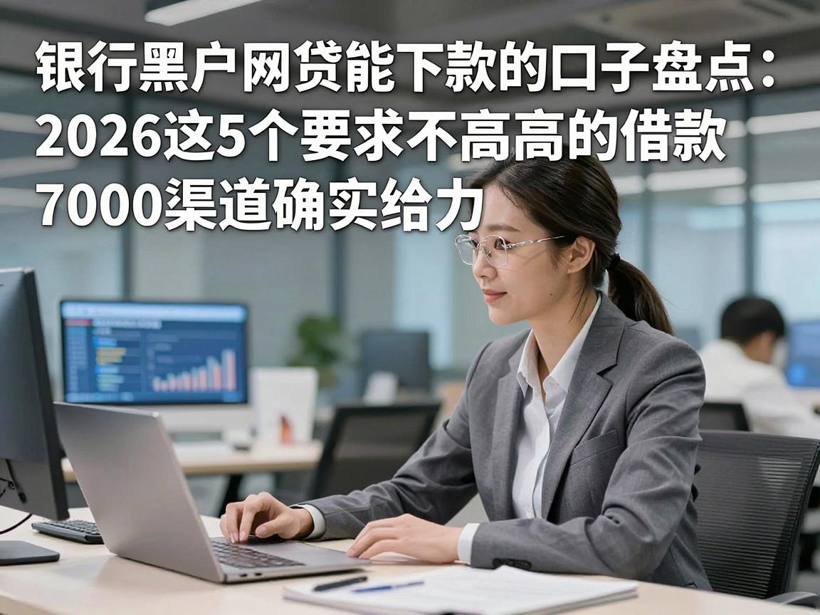 银行黑户网贷能下款的口子盘点：2026这5个要求不高的借款7000渠道确实给力
