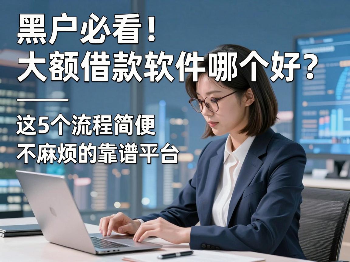 黑户必看！大额借款软件哪个好？这5个流程简便不麻烦的靠谱平台深度解析