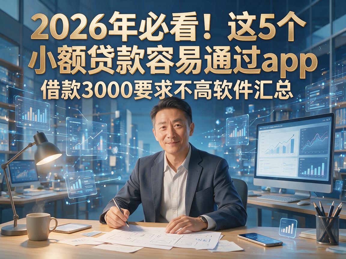 2026年必看！这5个小额贷款容易通过app，借款3000要求不高软件汇总