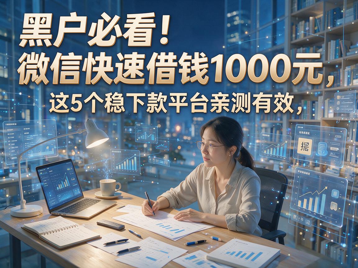黑户必看！微信快速借钱1000元，这5个稳下款平台亲测有效