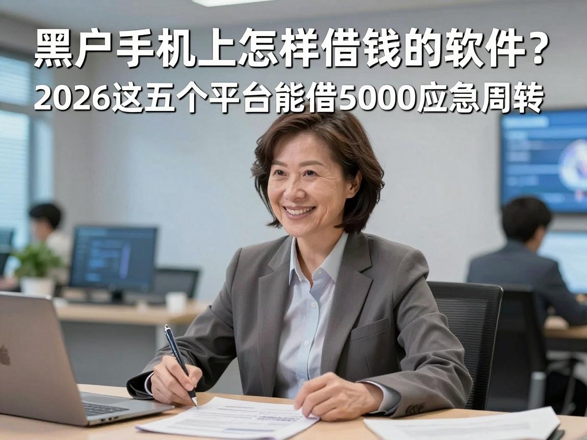 黑户手机上怎样借钱的软件？2026这五个平台能借5000应急周转