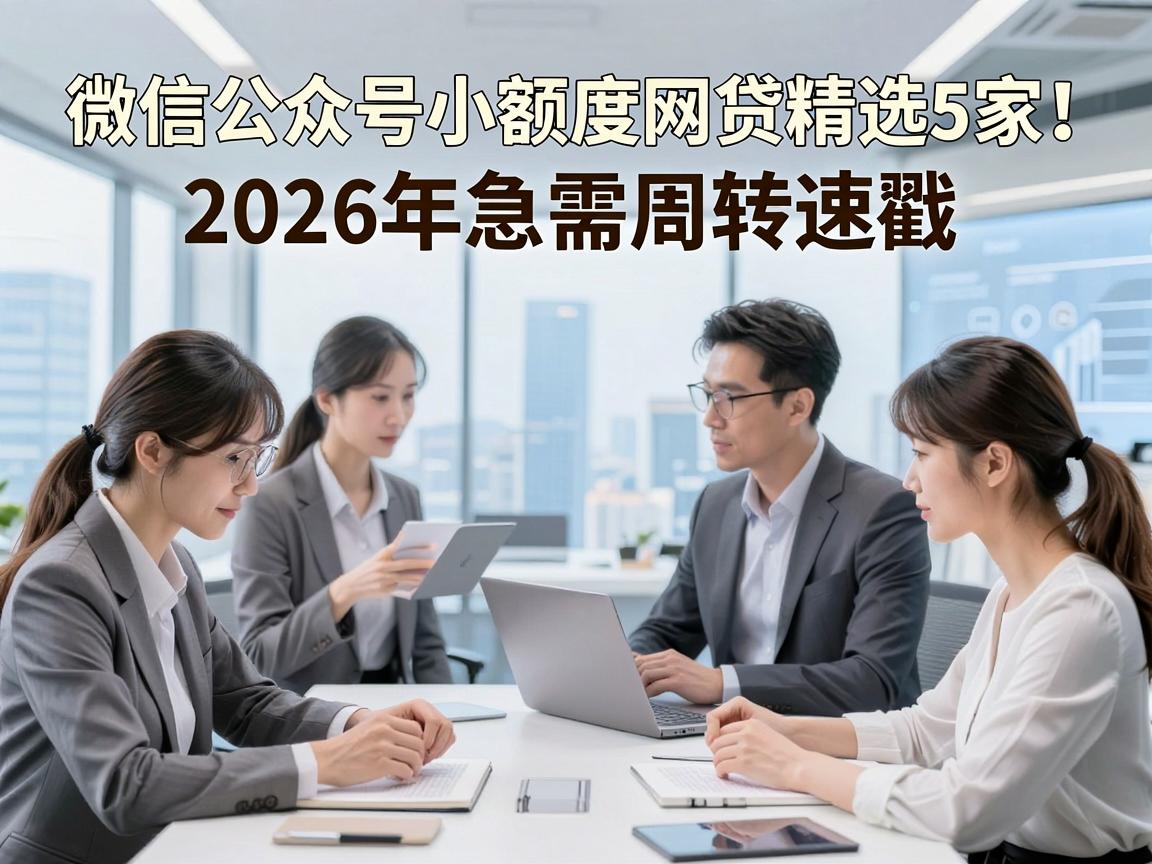 微信公众号小额度网贷精选5家！2026年急需周转速戳