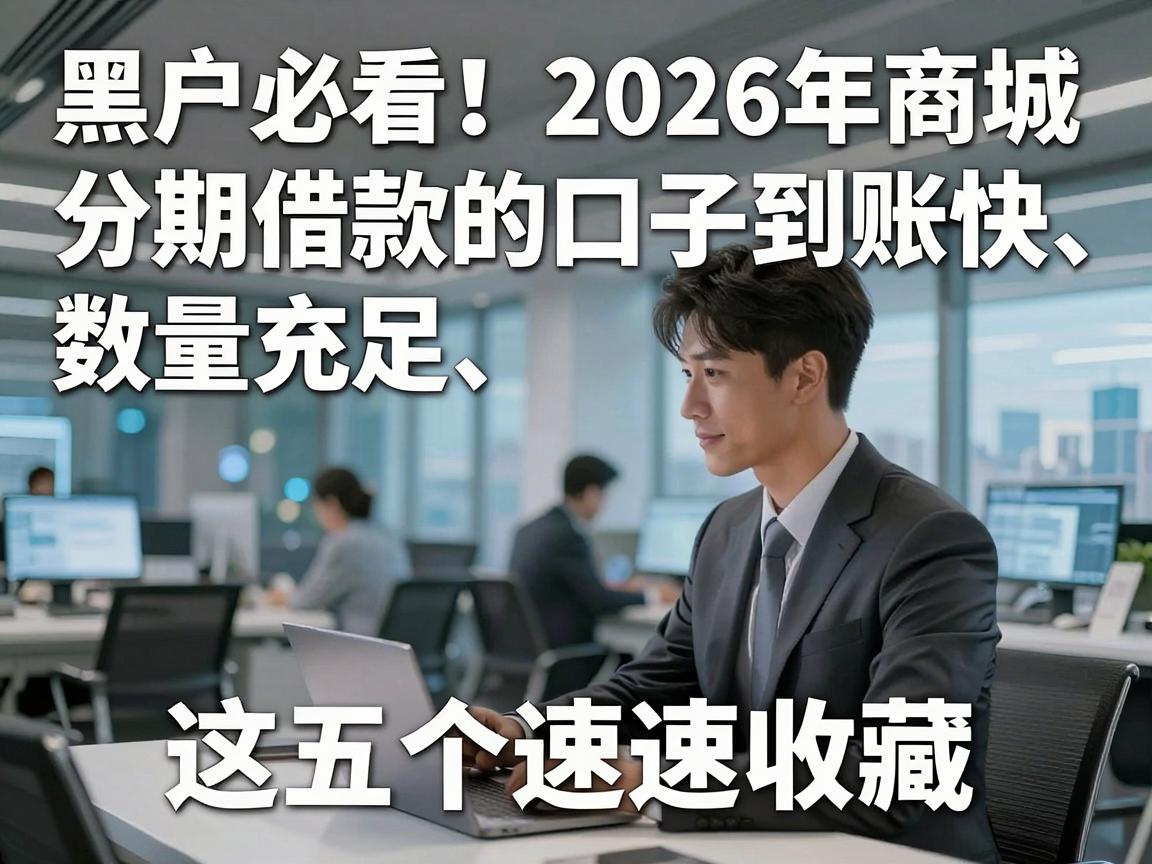 黑户必看！2026年商城分期借款的口子到账快、数量充足，这五个速速收藏！