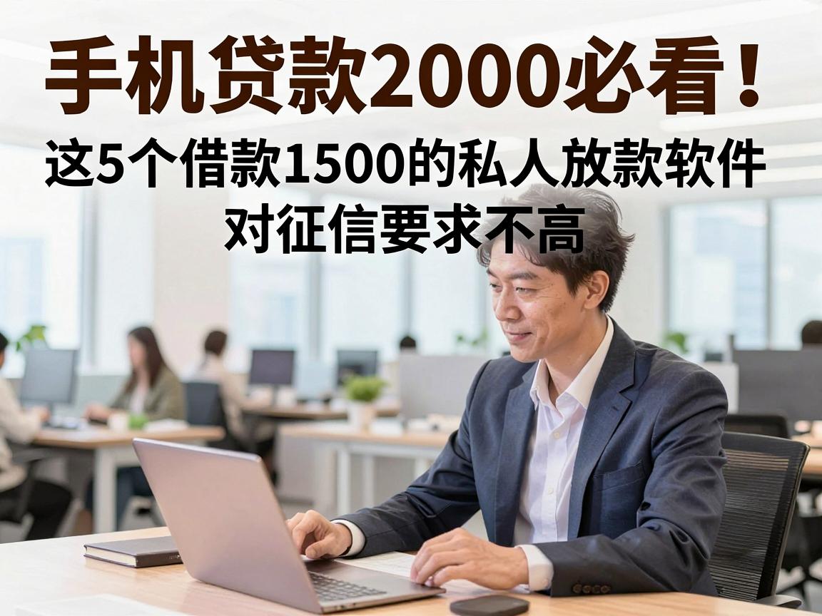 手机贷款2000必看！这5个借款1500的私人放款软件对征信要求不高