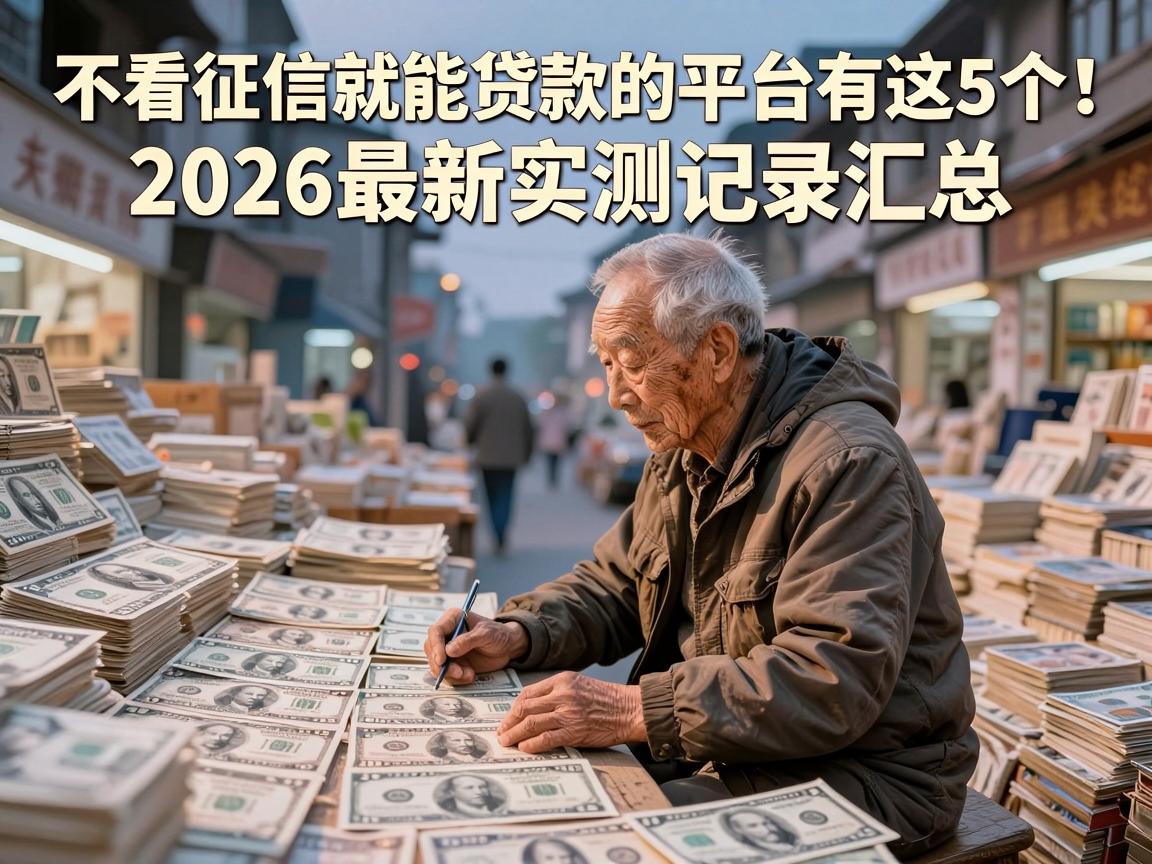 不看征信就能贷款的平台有这5个！2026最新实测记录汇总