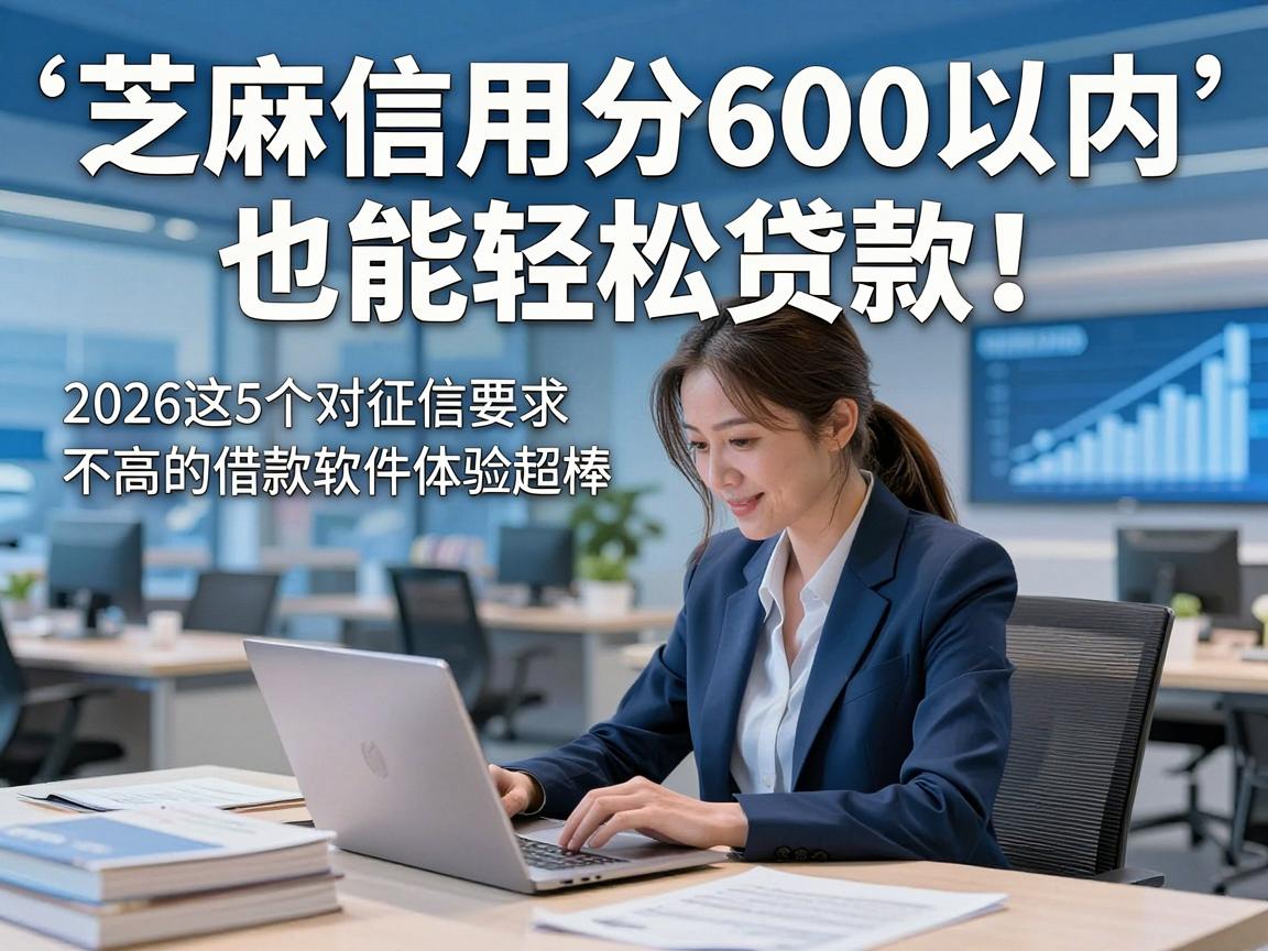 芝麻信用分600以内也能轻松贷款！2026这5个对征信要求不高的借款软件体验超棒
