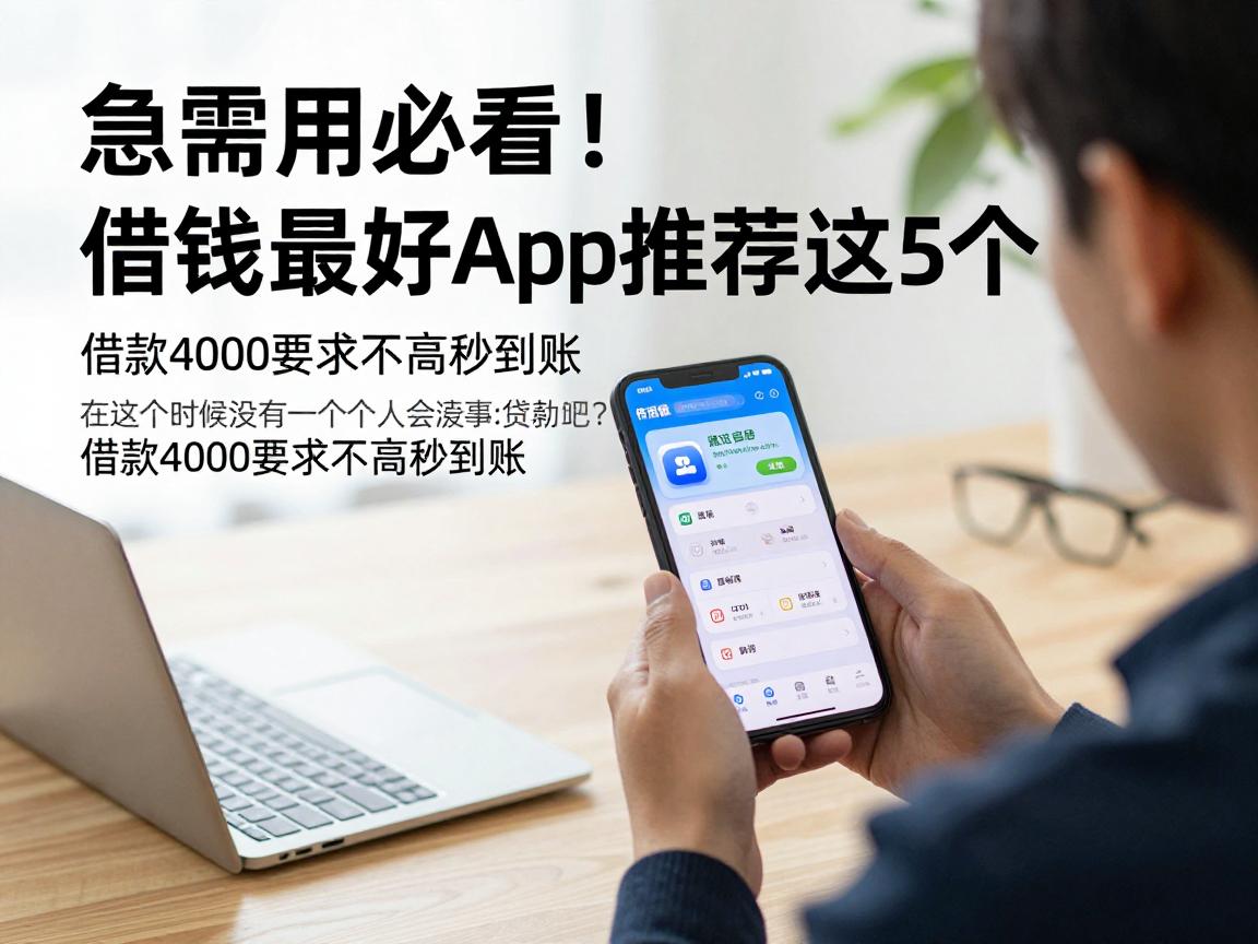 急需用钱必看！借钱最好的app推荐这5个，借款4000要求不高秒到账