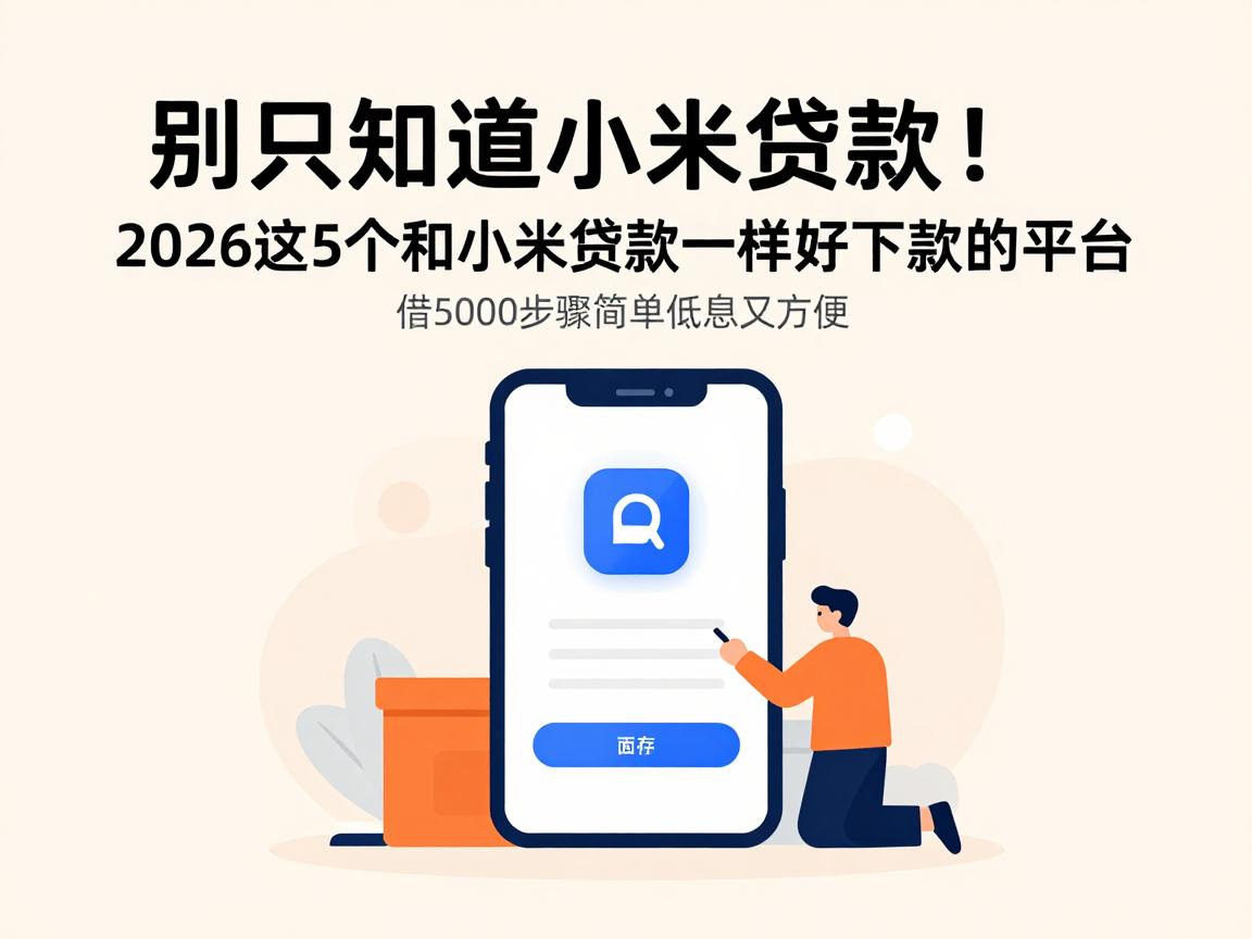 别只知道小米贷款！2026这5个和小米贷款一样好下款的平台，借5000步骤简单低息又方便