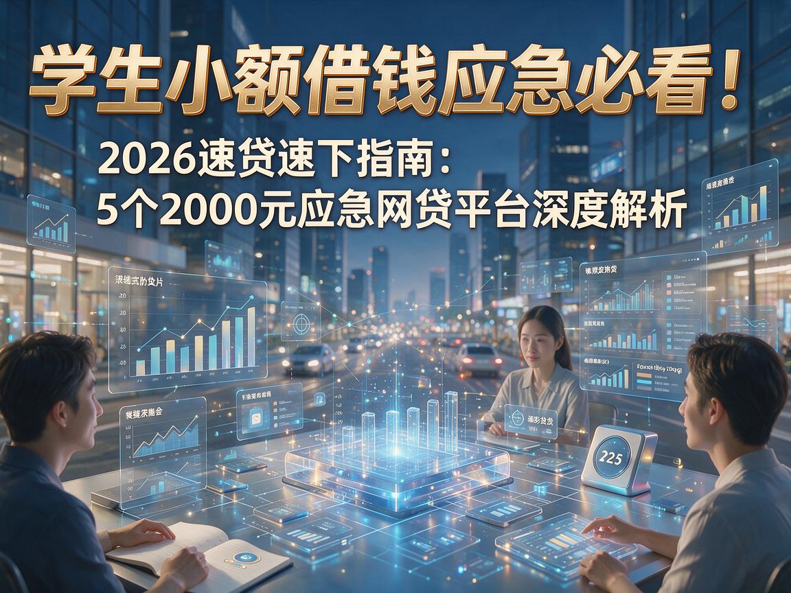 学生小额借钱应急必看！2026速贷速下指南：5个2000元应急网贷平台深度解析