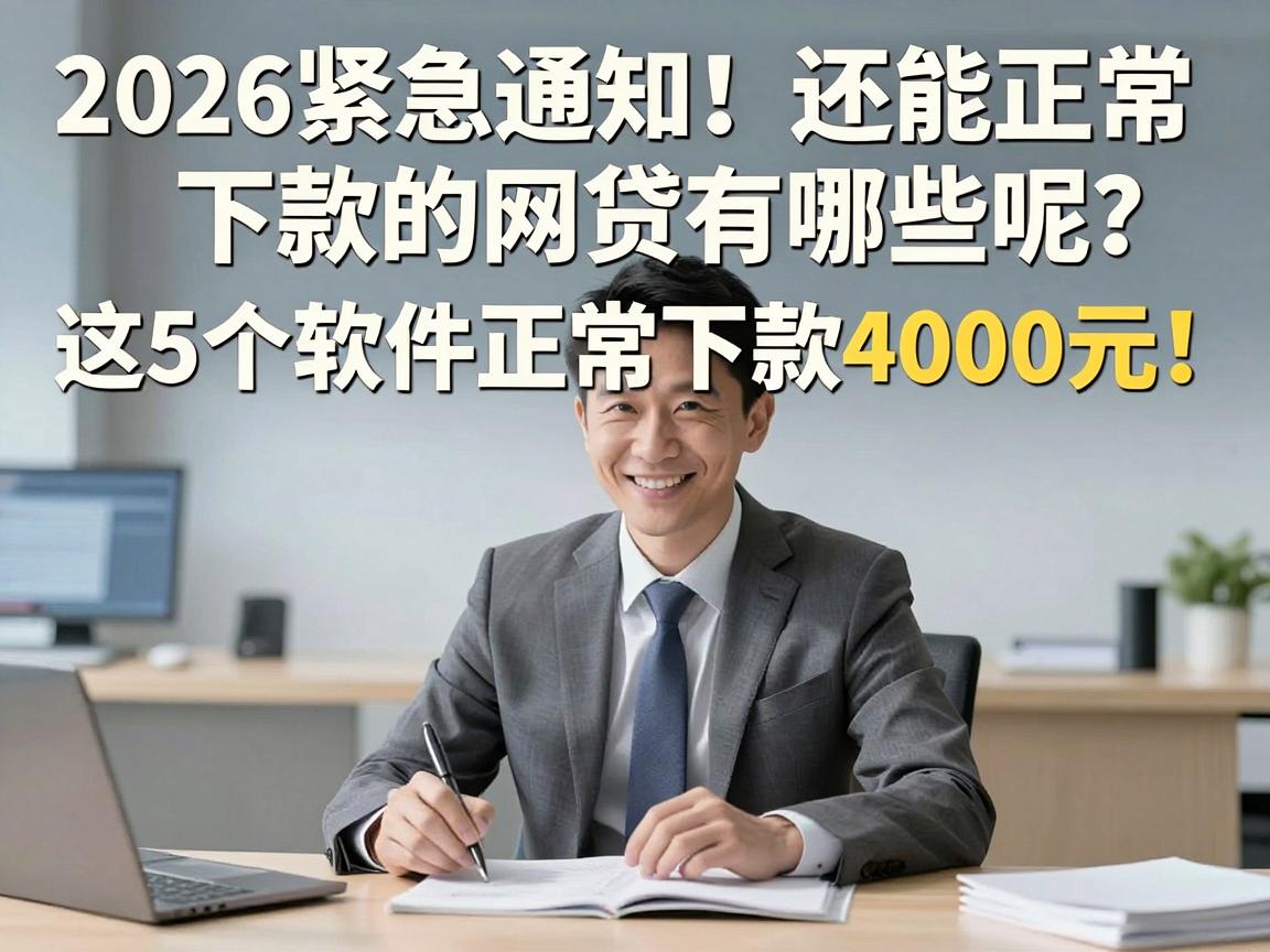 2026紧急通知！还能正常下款的网贷有哪些呢？这5个软件正常下款4000元！