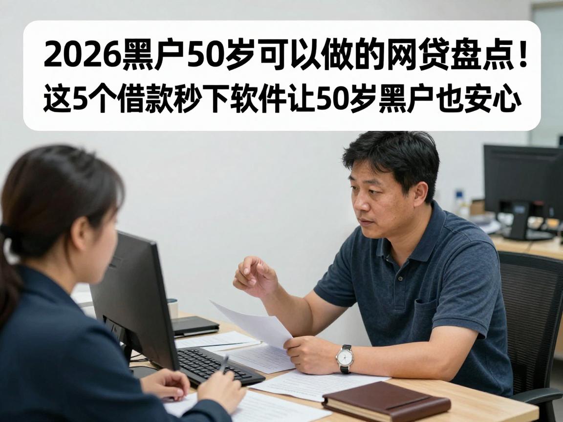 2026黑户50岁可以做的网贷盘点！这5个借款秒下软件让50岁黑户也安心