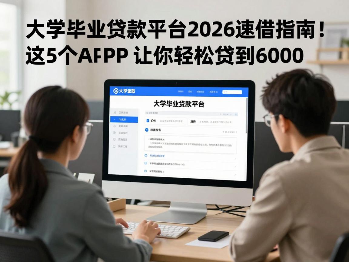 大学毕业贷款平台2026速借指南！这5个APP让你轻松贷到6000