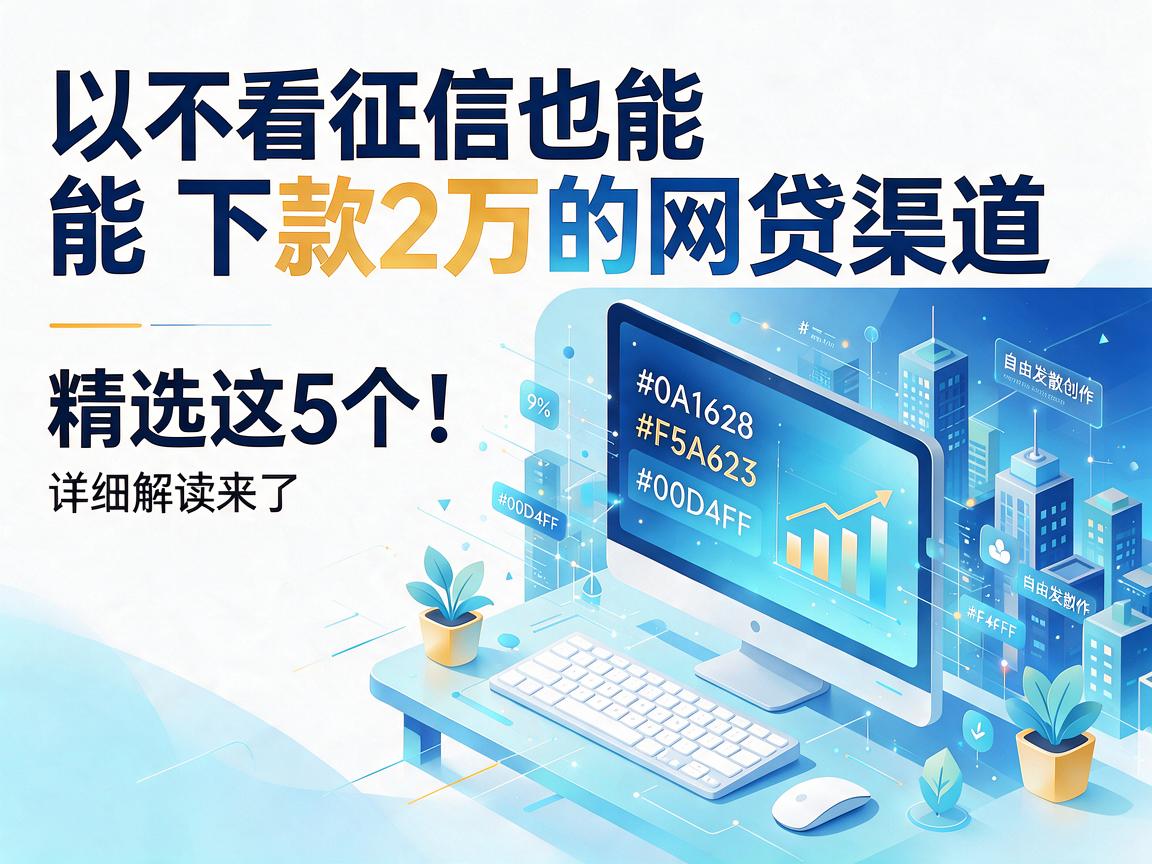 不看征信也能下款2万的网贷渠道，精选这5个！详细解读来了