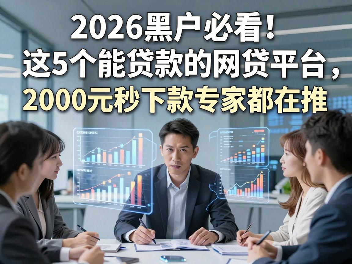 2026黑户必看！这5个能贷款的网贷平台，2000元秒下款专家都在推