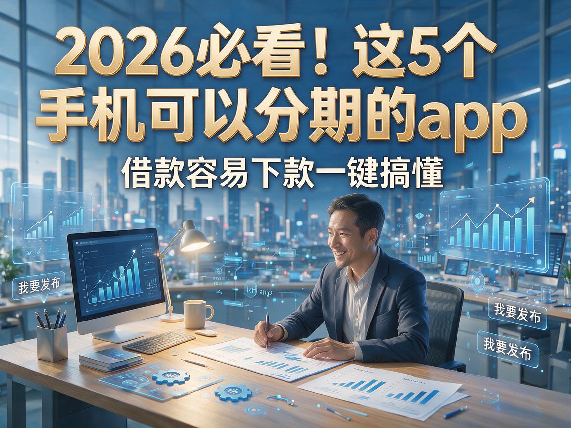 2026必看！这5个手机可以分期的app，借款容易下款一键搞懂