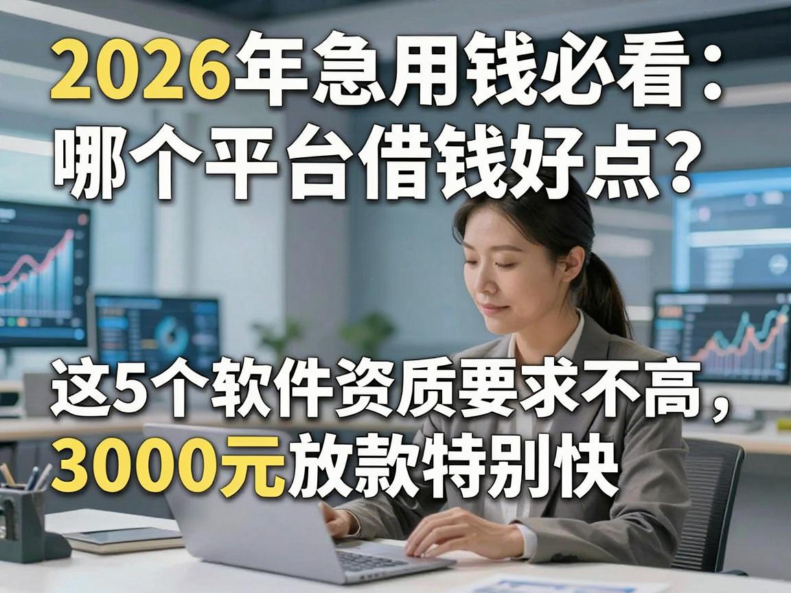 2026年急用钱必看：哪个平台借钱好点？这5个软件资质要求不高，3000元放款特别快！