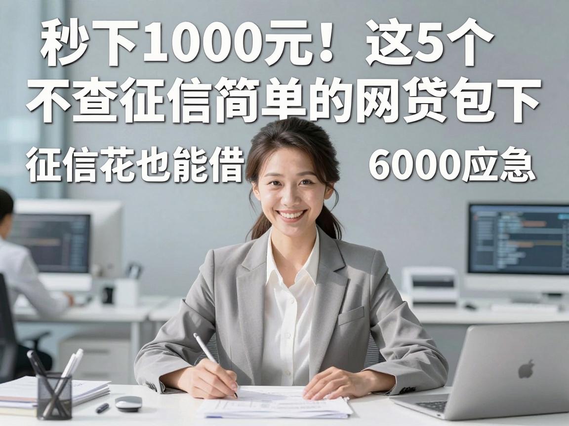 秒下1000元！这5个不查征信简单的网贷包下，征信花也能借6000应急