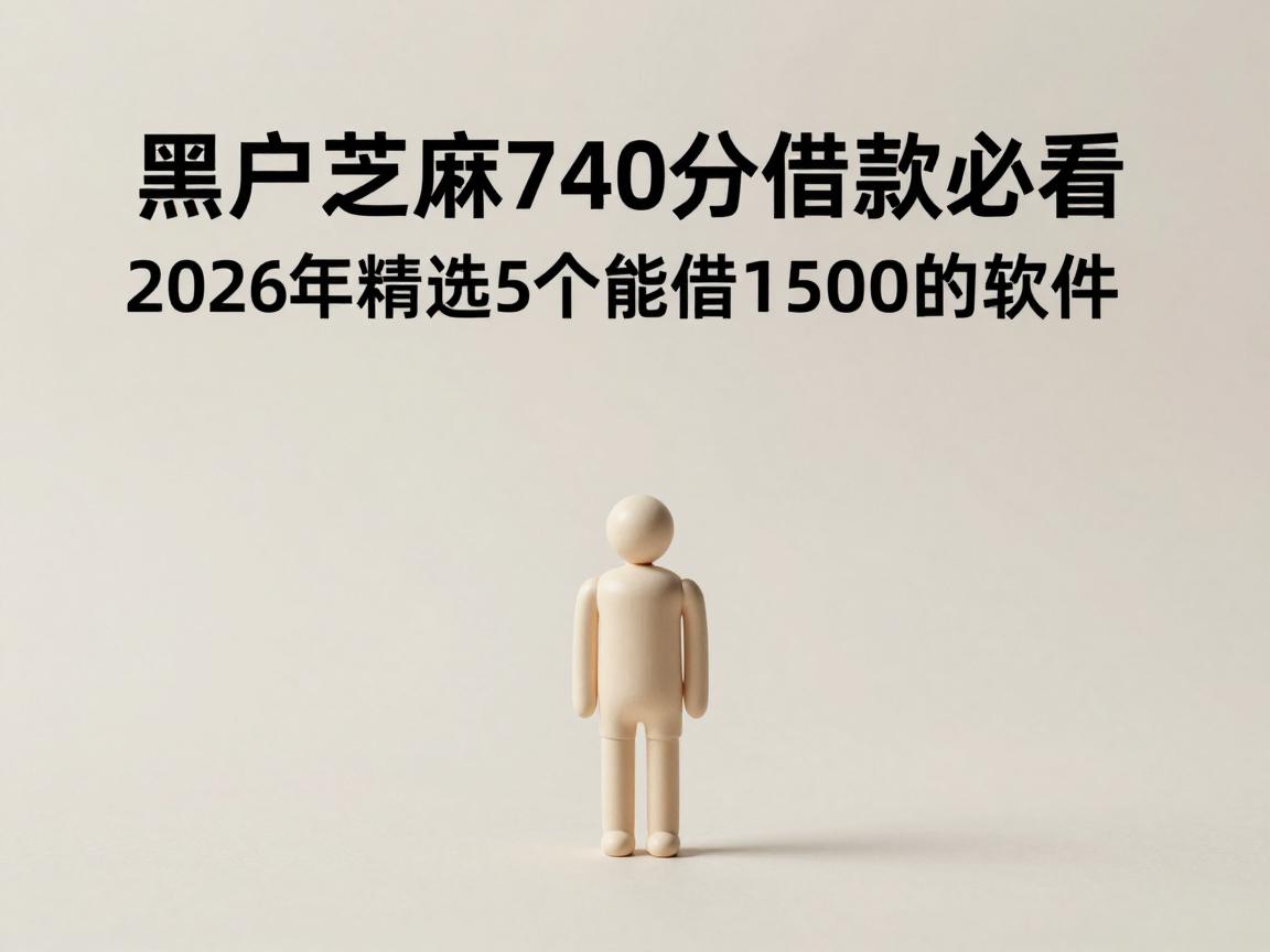 黑户芝麻740分借款必看！2026年精选5个能借1500的软件