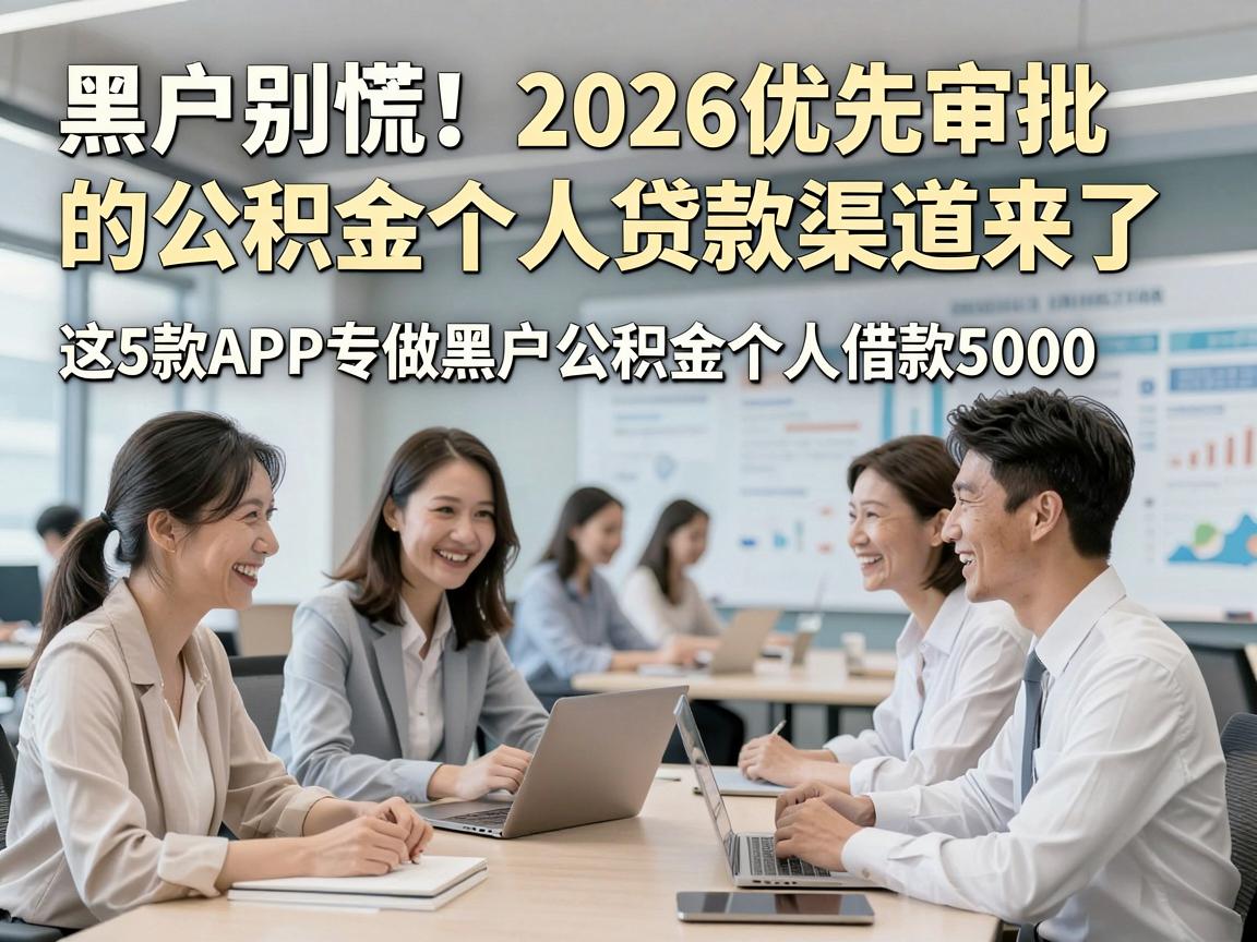黑户别慌！2026优先审批的公积金个人贷款渠道来了，这5款APP专做黑户公积金个人借款5000