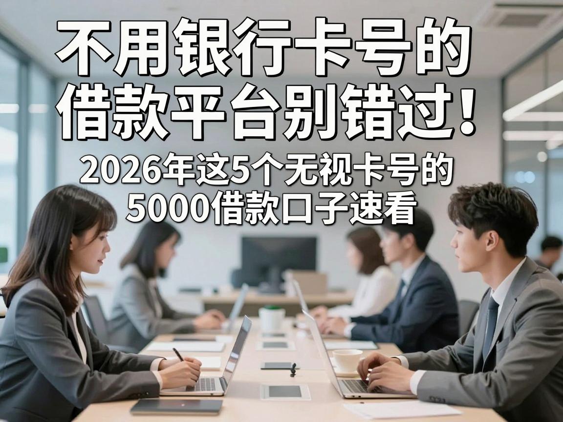 不用银行卡号的借款平台别错过！2026年这5个无视卡号的5000借款口子速看