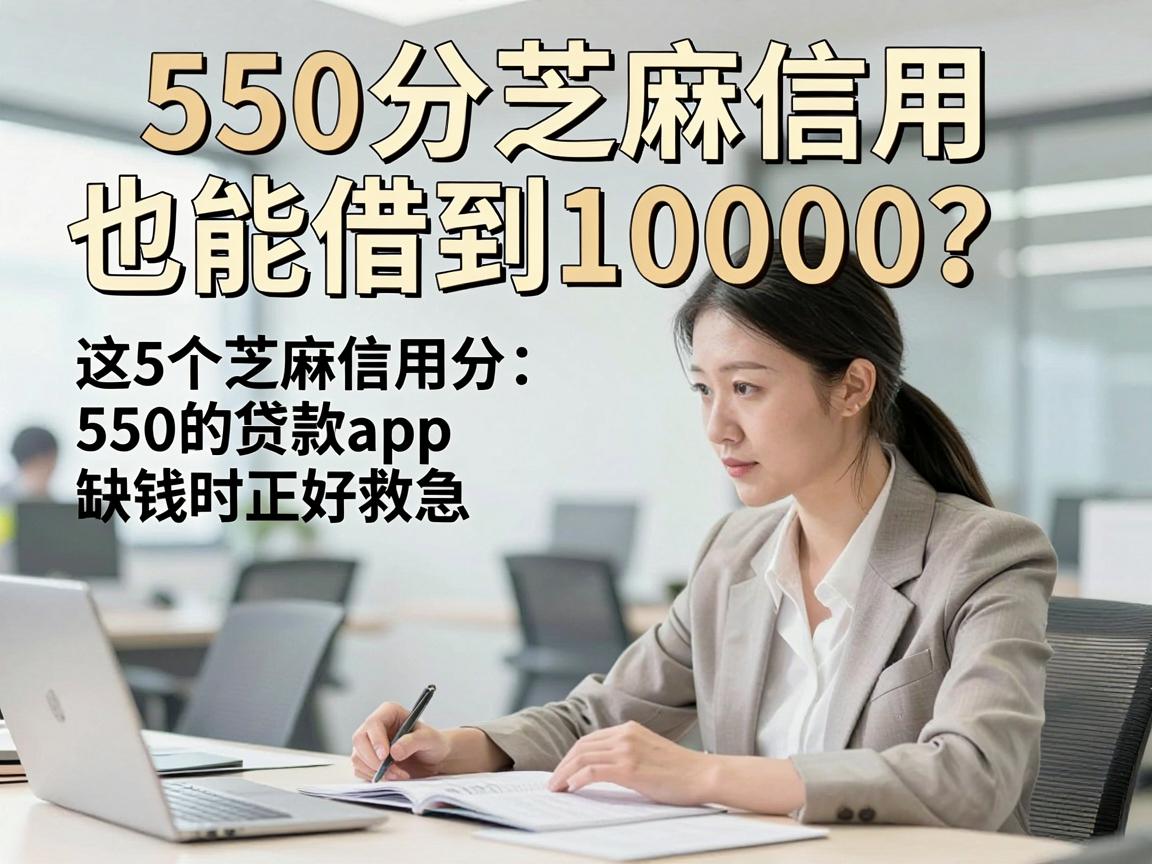 550分芝麻信用也能借到10000？这5个芝麻信用分550的贷款app，缺钱时正好救急