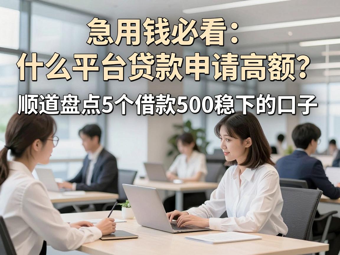 急用钱必看：什么平台贷款申请高额？顺道盘点5个借款500稳下的口子