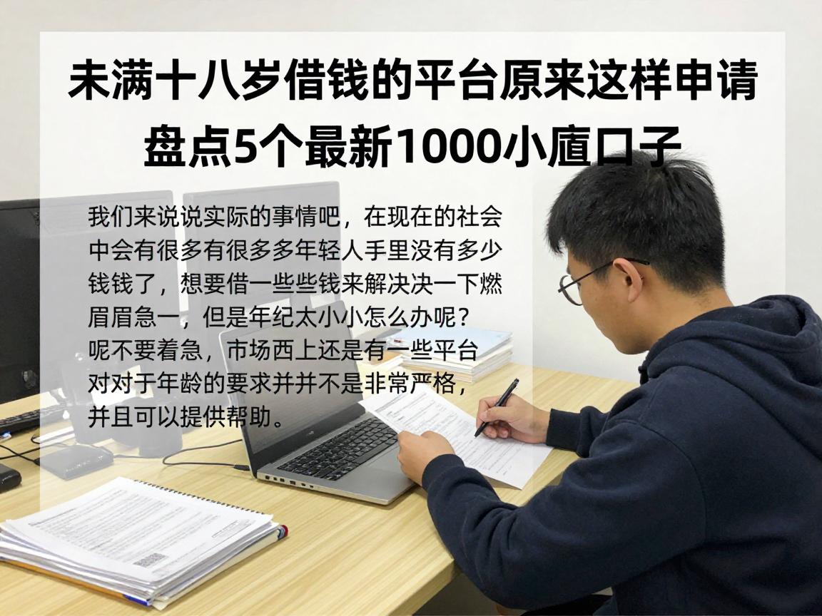 未满十八岁借钱的平台原来这样申请！盘点5个最新1000小额口子