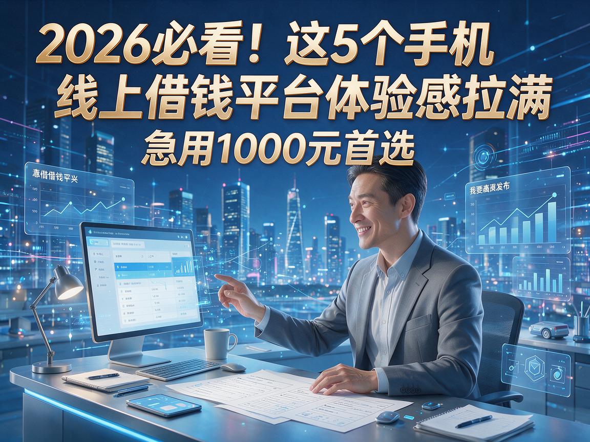 2026必看！这5个手机线上借钱平台体验感拉满，急用1000元首选