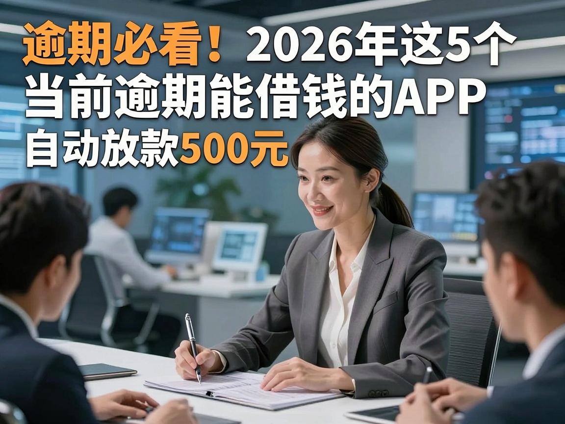 逾期必看！2026年这5个当前逾期能借钱的APP自动放款500元